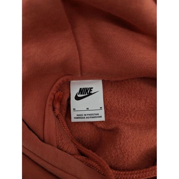 Nike Women's Modern Center Middle Swoosh Embroidered Logo Orange Hoodie Medium - Picture 5 of 5